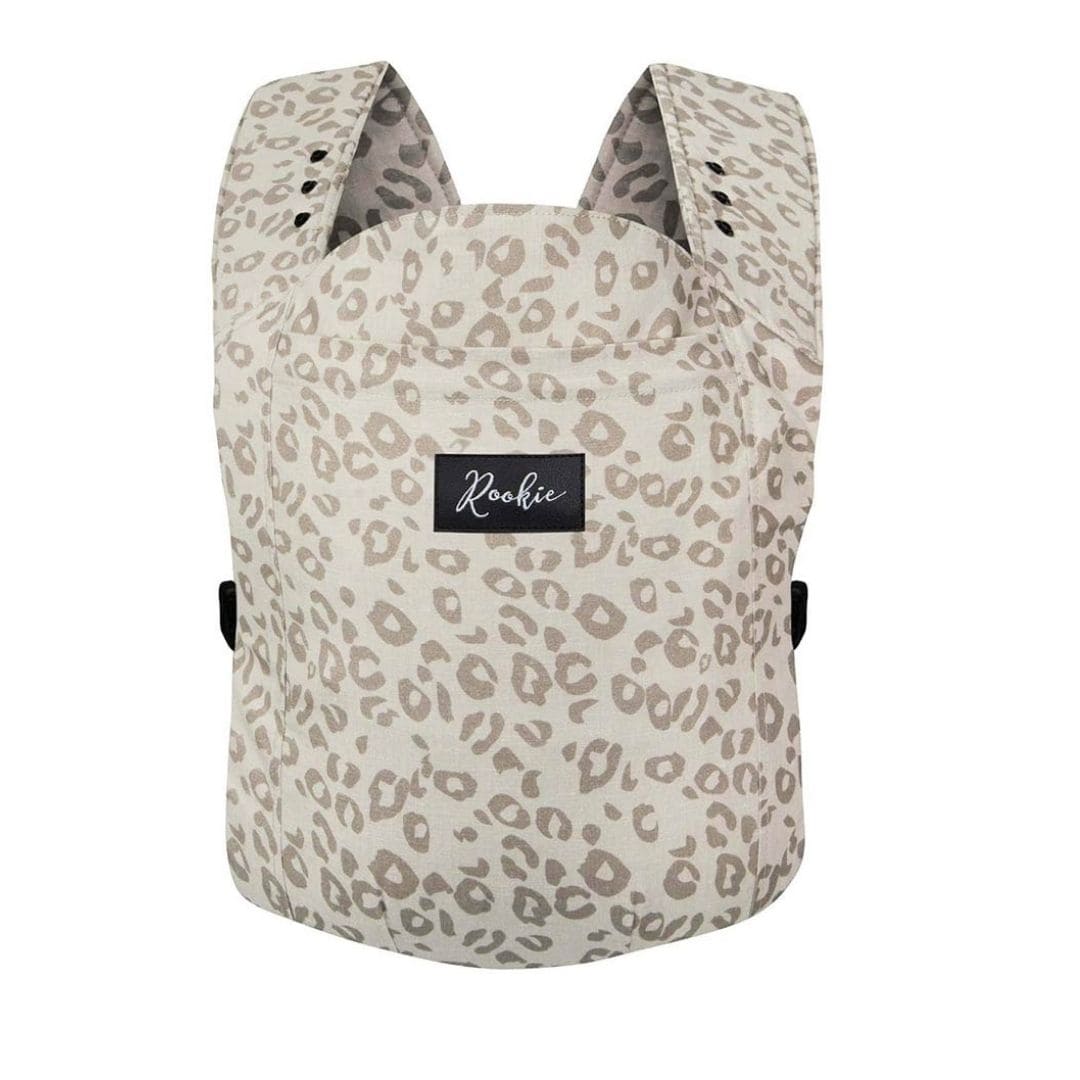 Premium Baby Carrier Leopard Print Beige ROOKIE