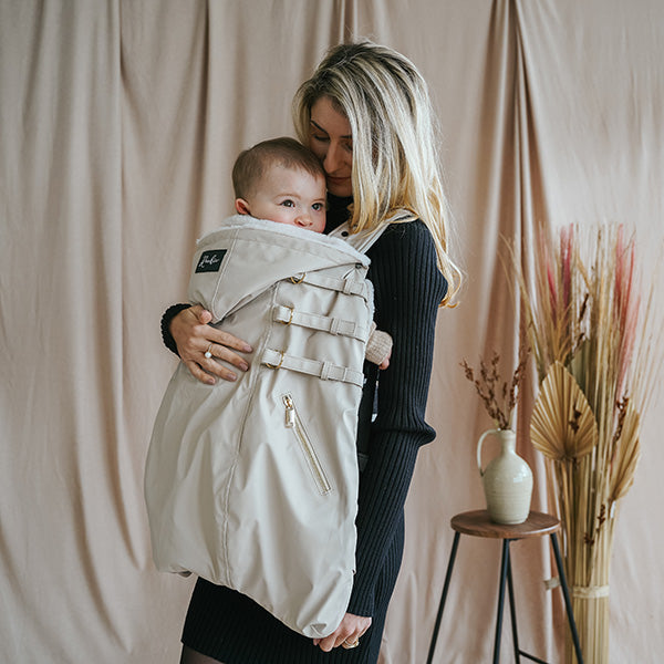 Baby Carrier Winter Cover - Beige