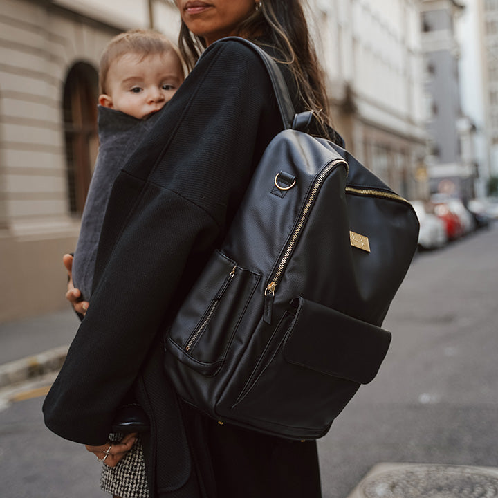 Babyrobe Black Luxe Diaper Bag – Baby robe by namro