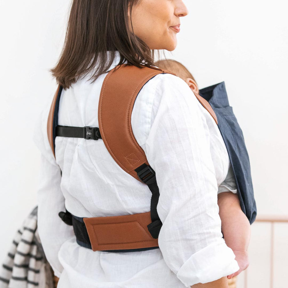 Baby carrier leather straps on sale